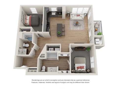 Explorer Floorplan at Maven Apartments, Burnsville